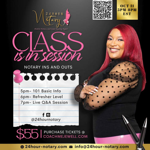 Notary Training Class (Virtual 10/11/25)